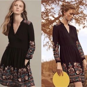 Anthropologie Floreat Avery Embroidered Dress ❤️